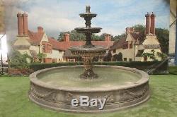 Large Lawrence Pool Surround 3 Tiered Edwardian Stone Garden Water Fountain