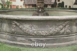 Large Lawrence Pool Surround 3 Tiered Edwardian Stone Garden Water Fountain