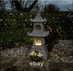 Large Pagoda Oriental Garden Water Feature LED Lights Fountain COLLECTION