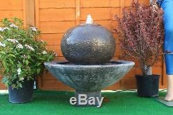 Large Patio Ball Fountain Garden Ornament Water Feature