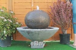 Large Patio Ball Fountain Garden Ornament Water Feature