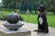Large Patio Ball Fountain Garden Ornament Water Feature Solar Pump