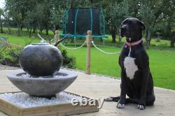 Large Patio Ball Fountain Stone Garden Ornament Water Feature