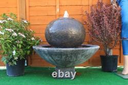 Large Patio Ball Fountain Stone Garden Ornament Water Feature