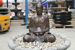 Large Serene Buddha Water Fountain Garden Ornament Statue Stone Feature