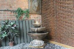 Large Stone Catinus Fountain Garden Ornament Patio Water Feature Self Contained