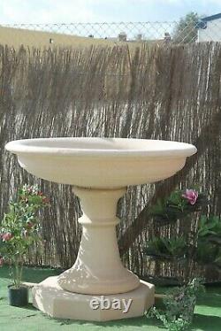 Large Stone Fountain Bowl And Pedastal Water Feature Garden Ornaments