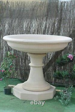 Large Stone Fountain Bowl And Pedastal Water Feature Garden Ornaments