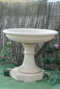 Large Stone Fountain Bowl And Pedastal Water Feature Garden Ornaments