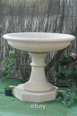 Large Stone Fountain Bowl And Pedastal Water Feature Garden Ornaments