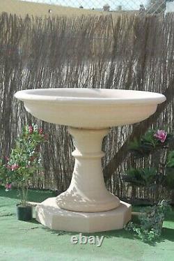 Large Stone Fountain Bowl And Pedastal Water Feature Garden Ornaments