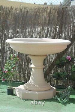 Large Stone Fountain Bowl And Pedastal Water Feature Garden Ornaments