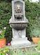 Large Stone Garden Outdoor Lion Wall Water Fountain Feature Solar Pump