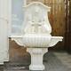 Large White Stone Wall Water Fountain