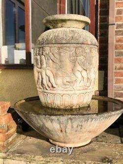 Large garden fountain water feature