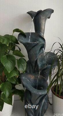 Lily Water Fountain Water Feature New Boxed