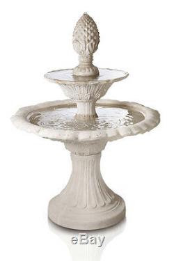 Lorenzo Classical Style Water Fountain 2 Tier Regal Outdoor Garden Feature 151cm