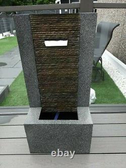 M&s Marks & Spencer Garden Water Fountain Feature With Lights New Rrp £249