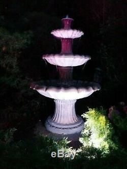 Medium Barcelona 5'9 3 Tiered Stone Outdoor Garden Fountain Water Feature