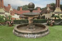 Medium Cambrigde Pool Surround Large Edwardian Ball Water Fountain Garden Featur
