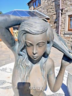 Mermaid Garden Fountain Bronze Water Feature Siren