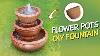 Million Views Easy Diy Fountain Using Flower Pots Garden Waterfall Ideas By Diy Stories