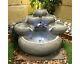Mini Bowls Contemporary Garden Solar Water Feature, Outdoor Fountain Great Value