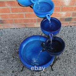 Monster Shop Water Feature Garden Fountain Solar Powered Customer Return UVG