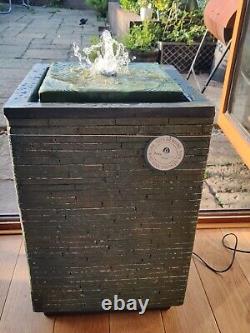 Mosaic Cube Water Feature, Easy Fountain By Kelkay, Modern Collection, RRP£299