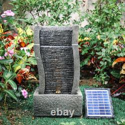 Natural Slate Garden Water Feature Outdoor LED Fountain Outdoor Fountain