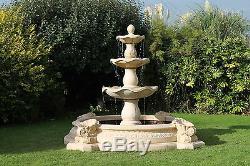 Neopolitan Outdoor Garden Fountain Water Feature Stone