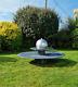 New Item Large Saturn Ball Fountain Double Tiered Garden Water Feature
