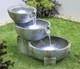 Oasis Stone-effect Led Water Feature Tiered Garden Fountain