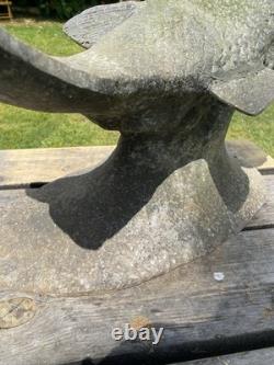 Old Cast Alloy Garden Water Fountain Leaping Fish Trout Salmon Large 90cm
