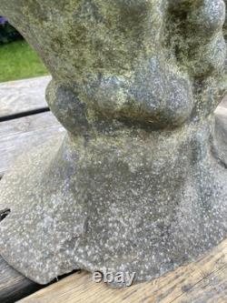 Old Cast Alloy Garden Water Fountain Leaping Fish Trout Salmon Large 90cm