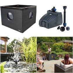 Outdoor Aquarium, Instant Water Garden Pond with Fountain Pump for Patio Terrace