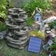 Outdoor Fountain Decoration Water Feature Statues Solar Electric Power Lights