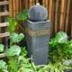 Outdoor Garden Patio Led Water Fountain Feature Sphere Ball Waterfall With Pump