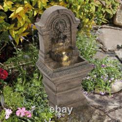 Outdoor Garden Water Fountain Solar Powered Garden Water Feature- LED Statues