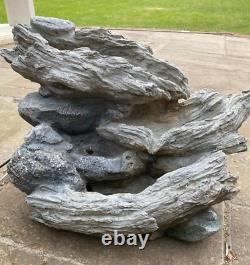 Outdoor Kelkay Easy Fountain Bubbling Brook Water Feature with pump and LEDs