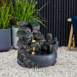 Outdoor Solar Fountain Compact Water Feature For Gardens Rockery Fountain