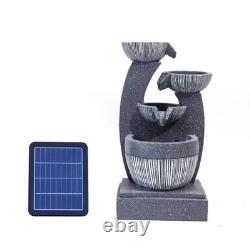 Outdoor Solar Power Water Fountain With LED Light