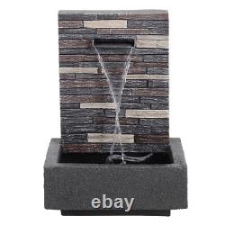 Outdoor Water Feature Fountains Electric Plug-In Resin Garden Cascading Fountain
