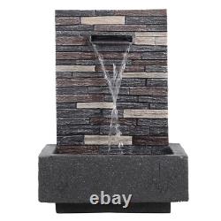 Outdoor Water Feature Fountains Electric Plug-In Resin Garden Cascading Fountain
