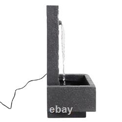 Outdoor Water Feature Fountains Electric Plug-In Resin Garden Cascading Fountain