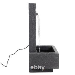 Outdoor Water Feature Fountains Electric Plug-In Resin Garden Cascading Fountain