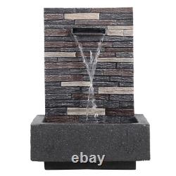 Outdoor Water Feature Fountains Electric Plug-In Resin Garden Cascading Fountain