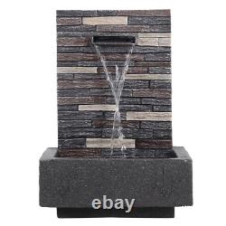 Outdoor Water Feature Fountains Electric Plug-In Resin Garden Cascading Fountain