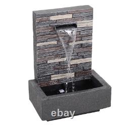 Outdoor Water Feature Fountains Electric Waterfall Feature Garden Cascading Deco