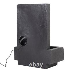 Outdoor Water Feature Fountains Electric Waterfall Feature Garden Cascading Deco